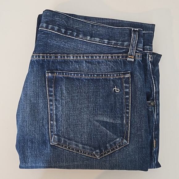 Rag and Bone RB 11X Classic Straight Leg Button Fly Denim JeansMen's 38 x 29